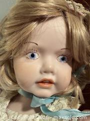 MaxSold Auction: Vintage Porcelain/Bisque Doll with Original Dress and Bonnet - Saanich (British Columbia, Canada) PARTNER MANAGED Downsizing Online Auction - Gordon Point Drive
