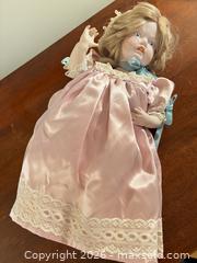MaxSold Auction: Vintage Porcelain/Bisque Doll with Original Dress and Bonnet - Saanich (British Columbia, Canada) PARTNER MANAGED Downsizing Online Auction - Gordon Point Drive