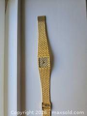 MaxSold Auction: Women's Gold Tone Dress Wristwatch with Diamond-like Markers - Saanich (British Columbia, Canada) PARTNER MANAGED Downsizing Online Auction - Gordon Point Drive