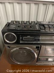 MaxSold Auction: Sanyo Stereo Cassette Recorder with Quartz Clock 4-Band M-9990 - Toronto (Ontario, Canada) SELLER MANAGED Moving Online Auction - Kennedy Road (STORAGE)
