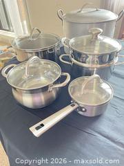 MaxSold Auction: Cuisinart & Unbranded Stainless Steel/Aluminum Cookware Set - Greater Sudbury (Ontario, Canada) PARTNER MANAGED Moving Online Auction - Regent Street (CONDO)