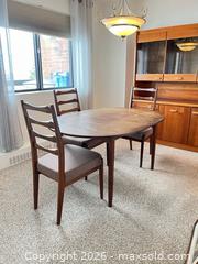 MaxSold Auction: Imperial (Stratford) Mid-Century Teak Oval Dining Table Set - Greater Sudbury (Ontario, Canada) PARTNER MANAGED Moving Online Auction - Regent Street (CONDO)