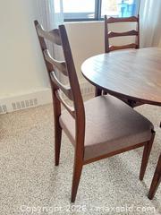 MaxSold Auction: Imperial (Stratford) Mid-Century Teak Oval Dining Table Set - Greater Sudbury (Ontario, Canada) PARTNER MANAGED Moving Online Auction - Regent Street (CONDO)
