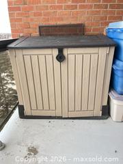 MaxSold Auction: Keter Beige/Brown Resin Outdoor Storage Box - Greater Sudbury (Ontario, Canada) PARTNER MANAGED Moving Online Auction - Regent Street (CONDO)