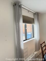 MaxSold Auction: Light Gray Curtain Panels, Rod, Valance & Levolor Shade - Greater Sudbury (Ontario, Canada) PARTNER MANAGED Moving Online Auction - Regent Street (CONDO)