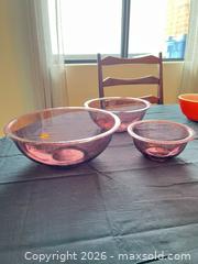 MaxSold Auction: Lot of 8 Vintage Pyrex Mixing Bowls - Glass & Stainless Steel - Greater Sudbury (Ontario, Canada) PARTNER MANAGED Moving Online Auction - Regent Street (CONDO)