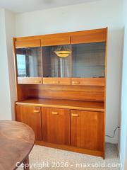 MaxSold Auction: Mid-Century Teak China Cabinet / Hutch with Glass Doors - Greater Sudbury (Ontario, Canada) PARTNER MANAGED Moving Online Auction - Regent Street (CONDO)