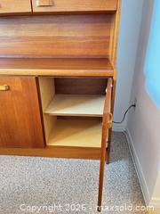 MaxSold Auction: Mid-Century Teak China Cabinet / Hutch with Glass Doors - Greater Sudbury (Ontario, Canada) PARTNER MANAGED Moving Online Auction - Regent Street (CONDO)