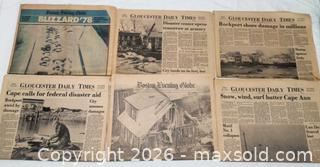 MaxSold Auction: Blizzard of '78 Newspapers - Gloucester (Massachusetts, USA) SELLER MANAGED Downsizing Online Auction -  Fremont Street