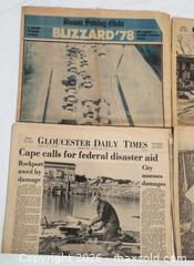 MaxSold Auction: Blizzard of '78 Newspapers - Gloucester (Massachusetts, USA) SELLER MANAGED Downsizing Online Auction -  Fremont Street