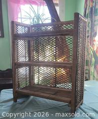 MaxSold Auction: Boho Chic Coastal Rattan Folding Shelving Unit - Gloucester (Massachusetts, USA) SELLER MANAGED Downsizing Online Auction -  Fremont Street
