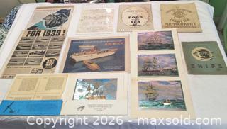 MaxSold Auction: Nautical Maritime Ephemera - Gloucester (Massachusetts, USA) SELLER MANAGED Downsizing Online Auction -  Fremont Street
