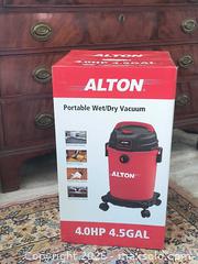 MaxSold Auction: Unopened Alton Wet/Dry Vacuum  - Gloucester (Massachusetts, USA) SELLER MANAGED Downsizing Online Auction -  Fremont Street