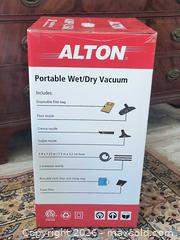 MaxSold Auction: Unopened Alton Wet/Dry Vacuum  - Gloucester (Massachusetts, USA) SELLER MANAGED Downsizing Online Auction -  Fremont Street