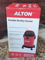 MaxSold Auction: Unopened Alton Wet/Dry Vacuum  - Gloucester (Massachusetts, USA) SELLER MANAGED Downsizing Online Auction -  Fremont Street