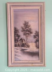 MaxSold Auction: Winter Scene, Oil on Canvas - Gloucester (Massachusetts, USA) SELLER MANAGED Downsizing Online Auction -  Fremont Street