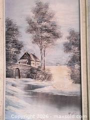 MaxSold Auction: Winter Scene, Oil on Canvas - Gloucester (Massachusetts, USA) SELLER MANAGED Downsizing Online Auction -  Fremont Street