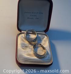 MaxSold Auction: 14K yellow and white gold hoop earrings  - Ottawa (Ontario, Canada) SELLER MANAGED Downsizing Online Auction - Tall Forest Drive