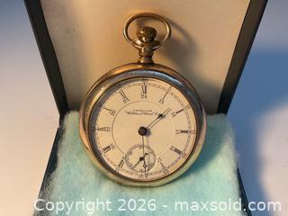MaxSold Auction: 1895-97 Waltham-Appleton,Tracy & Co. 14K gold filled railroad grade pocket watch - Ottawa (Ontario, Canada) SELLER MANAGED Downsizing Online Auction - Tall Forest Drive
