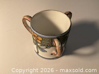 MaxSold Auction: 1910-20s arts and crafts loving cup. Hand painted by Nippon. - Ottawa (Ontario, Canada) SELLER MANAGED Downsizing Online Auction - Tall Forest Drive