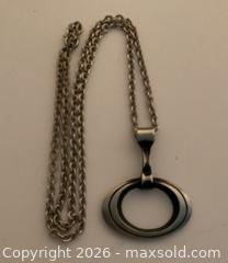 MaxSold Auction: 1960s Norwegian modernist Elvin Hillestad necklace for Nordic Tinn - Ottawa (Ontario, Canada) SELLER MANAGED Downsizing Online Auction - Tall Forest Drive