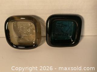 MaxSold Auction: 1960s Richard Duborgh for PLUS Glashytta, Norway, small glass dishes - Ottawa (Ontario, Canada) SELLER MANAGED Downsizing Online Auction - Tall Forest Drive