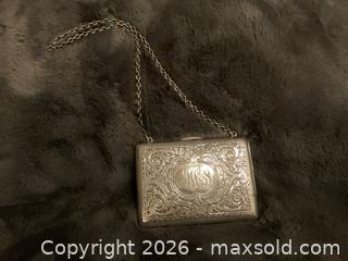 MaxSold Auction: Antique American sterling silver & silk lined dance purse (117 grams) - Ottawa (Ontario, Canada) SELLER MANAGED Downsizing Online Auction - Tall Forest Drive