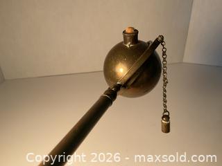 MaxSold Auction: Antique and rare ceremonial parade torch/nautical hand held oil lamp - Ottawa (Ontario, Canada) SELLER MANAGED Downsizing Online Auction - Tall Forest Drive
