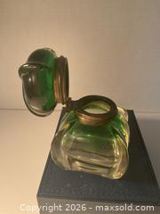 MaxSold Auction: Antique art nouveau heavy iridescent ink well. - Ottawa (Ontario, Canada) SELLER MANAGED Downsizing Online Auction - Tall Forest Drive