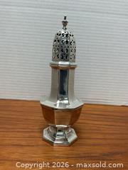 MaxSold Auction: Antique English sterling silver sugar caster (98 grams) - Ottawa (Ontario, Canada) SELLER MANAGED Downsizing Online Auction - Tall Forest Drive