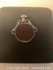 MaxSold Auction: Antique sterling silver and carnelian pocket watch fob - Ottawa (Ontario, Canada) SELLER MANAGED Downsizing Online Auction - Tall Forest Drive