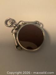 MaxSold Auction: Antique sterling silver and carnelian pocket watch fob - Ottawa (Ontario, Canada) SELLER MANAGED Downsizing Online Auction - Tall Forest Drive