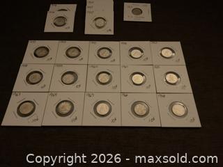 MaxSold Auction: Collection of Canadian silver dimes - Ottawa (Ontario, Canada) SELLER MANAGED Downsizing Online Auction - Tall Forest Drive