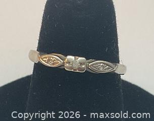 MaxSold Auction: Dainty 18K gold and diamond ring. Approximately size 5 1/2 - Ottawa (Ontario, Canada) SELLER MANAGED Downsizing Online Auction - Tall Forest Drive