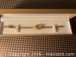 MaxSold Auction: Gold plated Jules Jorgensen watch with diamond markers. - Ottawa (Ontario, Canada) SELLER MANAGED Downsizing Online Auction - Tall Forest Drive