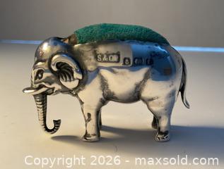 MaxSold Auction: Highly collectible 1905 Edwardian Birmingham sterling elephant pin cushion - Ottawa (Ontario, Canada) SELLER MANAGED Downsizing Online Auction - Tall Forest Drive