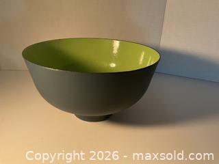 MaxSold Auction: Large Danish Krenit enamel bowl by Herbert Krenchel - Ottawa (Ontario, Canada) SELLER MANAGED Downsizing Online Auction - Tall Forest Drive