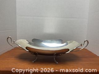 MaxSold Auction: Large Fatto A. Mand, Italy, 800 silver decorative bowl (479 grams) - Ottawa (Ontario, Canada) SELLER MANAGED Downsizing Online Auction - Tall Forest Drive