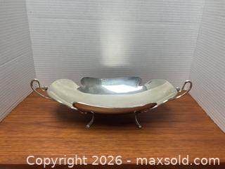 MaxSold Auction: Large Fatto A. Mand, Italy, 800 silver decorative bowl (479 grams) - Ottawa (Ontario, Canada) SELLER MANAGED Downsizing Online Auction - Tall Forest Drive