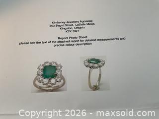 MaxSold Auction: Loose 1.5 carat emerald - Ottawa (Ontario, Canada) SELLER MANAGED Downsizing Online Auction - Tall Forest Drive