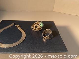 MaxSold Auction: Lovely sterling silver rings and bracelet - Ottawa (Ontario, Canada) SELLER MANAGED Downsizing Online Auction - Tall Forest Drive