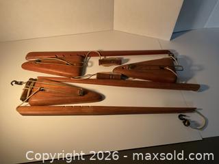 MaxSold Auction: MCM 1950s Scandinavian teak wall hangers/wall light brackets. - Ottawa (Ontario, Canada) SELLER MANAGED Downsizing Online Auction - Tall Forest Drive