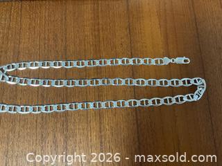 MaxSold Auction: Men’s heavy  24” sterling silver chain (41.68 grams) - Ottawa (Ontario, Canada) SELLER MANAGED Downsizing Online Auction - Tall Forest Drive
