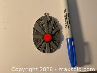 MaxSold Auction: Mid-century large pewter and enamel pendant - Ottawa (Ontario, Canada) SELLER MANAGED Downsizing Online Auction - Tall Forest Drive