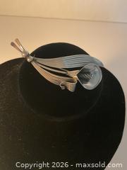 MaxSold Auction: Mid-century sterling floral brooch by Niel’s Erik, Denmark - Ottawa (Ontario, Canada) SELLER MANAGED Downsizing Online Auction - Tall Forest Drive