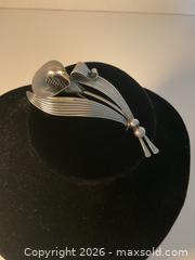 MaxSold Auction: Mid-century sterling floral brooch by Niel’s Erik, Denmark - Ottawa (Ontario, Canada) SELLER MANAGED Downsizing Online Auction - Tall Forest Drive