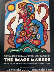 MaxSold Auction: Original 1984 Emergence of the Image Makers Norval Morrisseau exhibition poster - Ottawa (Ontario, Canada) SELLER MANAGED Downsizing Online Auction - Tall Forest Drive