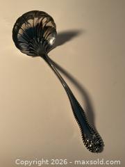 MaxSold Auction: Sterling silver sauce spoon in Lancaster pattern. - Ottawa (Ontario, Canada) SELLER MANAGED Downsizing Online Auction - Tall Forest Drive