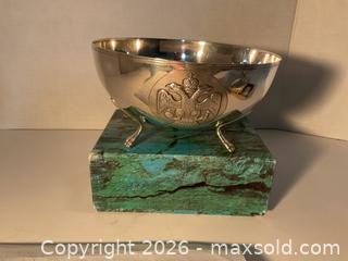 MaxSold Auction: Vintage Cypriot 800 silver footed bowl (271 grams) - Ottawa (Ontario, Canada) SELLER MANAGED Downsizing Online Auction - Tall Forest Drive