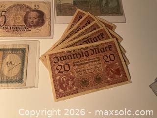 MaxSold Auction: Vintage international currency - Ottawa (Ontario, Canada) SELLER MANAGED Downsizing Online Auction - Tall Forest Drive
